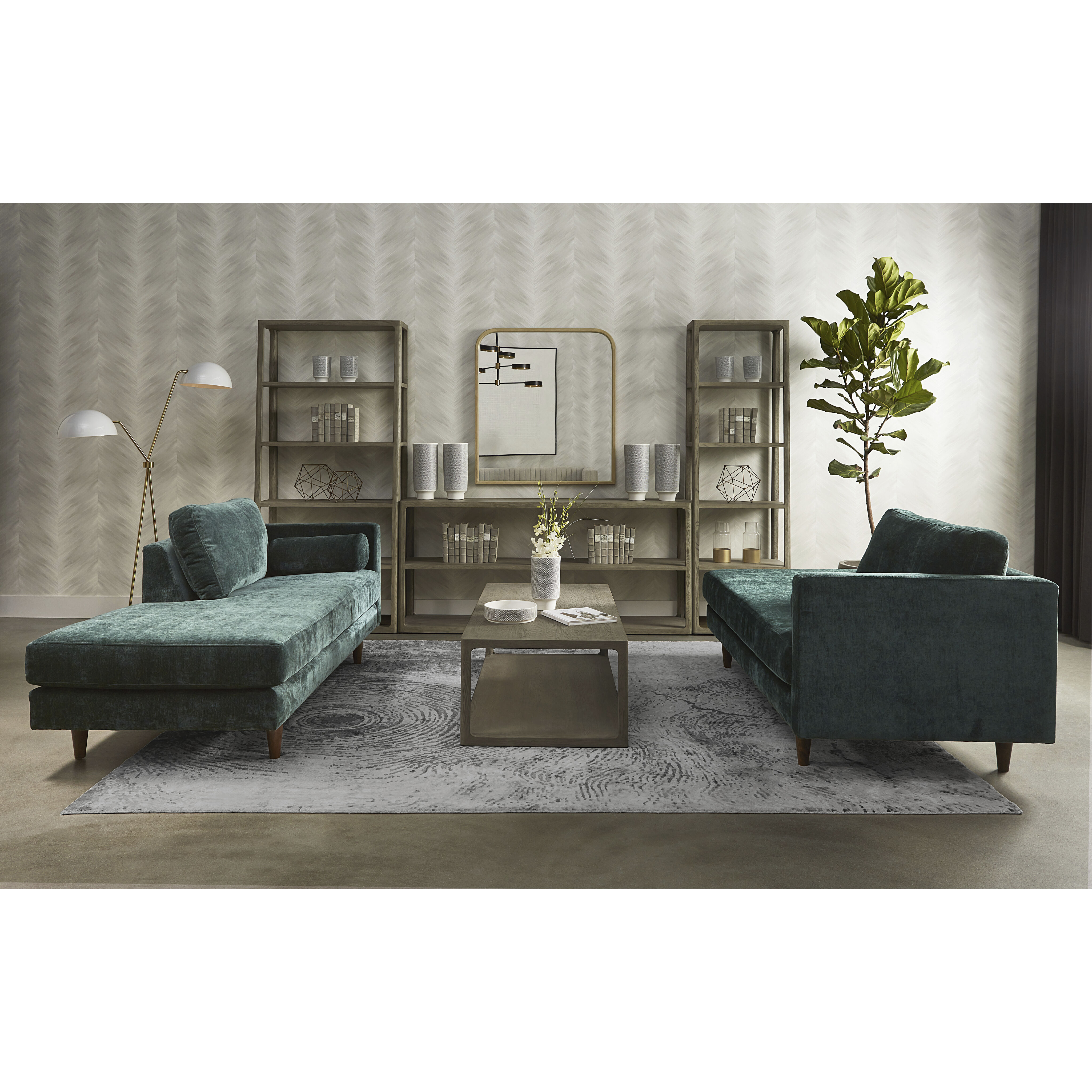 Doncaster Smoke Grey Bookcase, Large